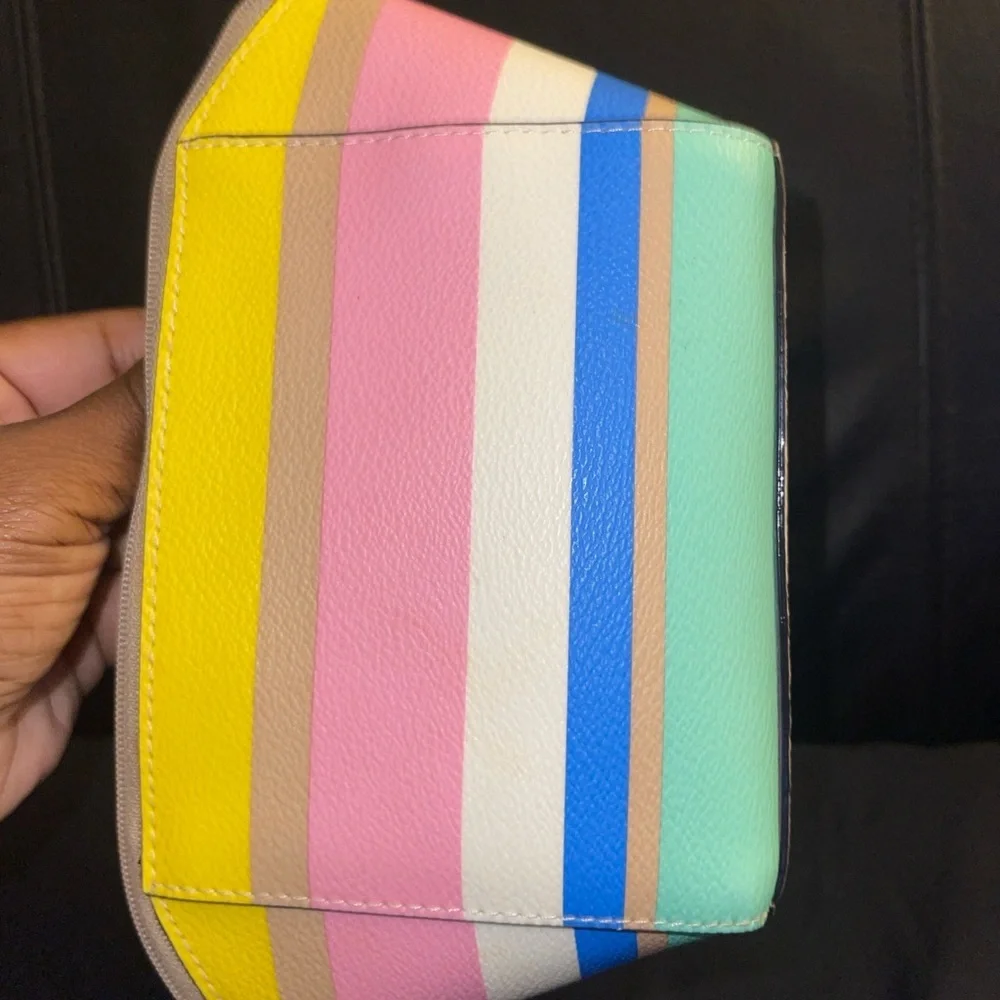 Kate Spade Colorful Striped Cosmetic Bag